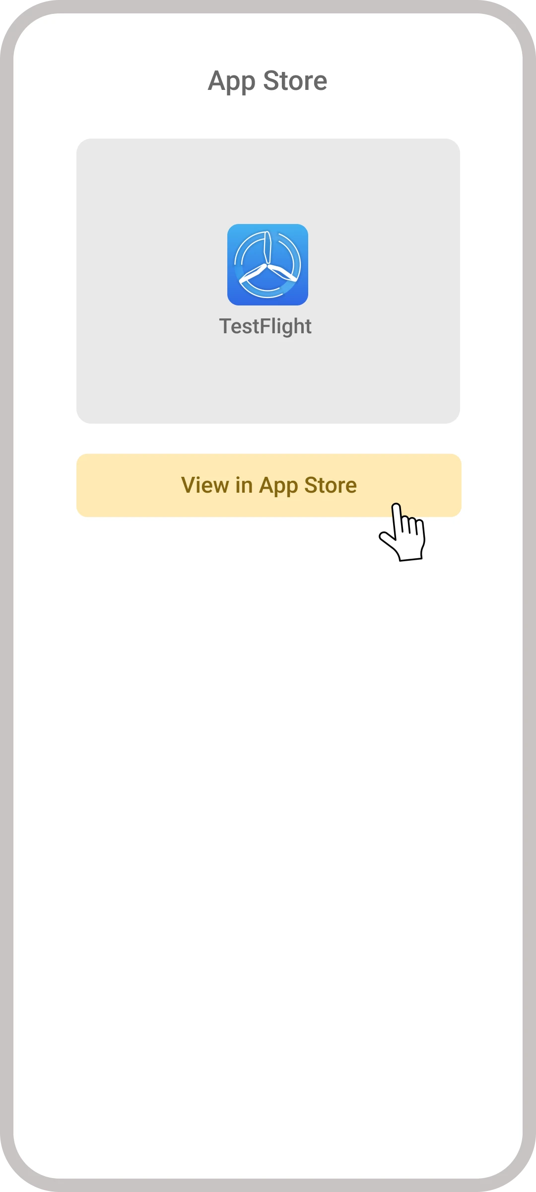 Download the TestFlight app to facilitate the WinWin mobile app setup.