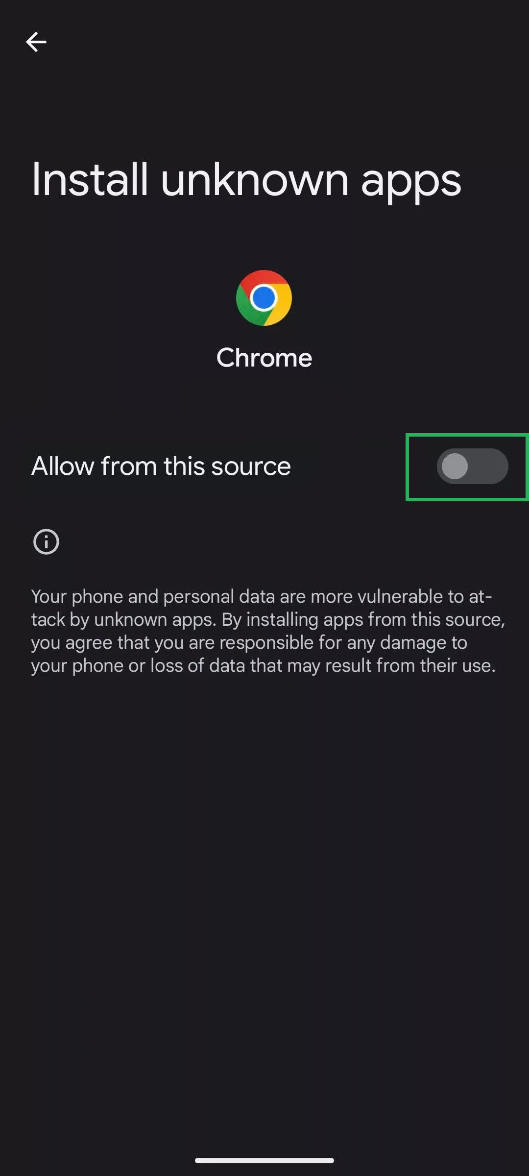 Enable unknown sources to install the 22bet App on Android.