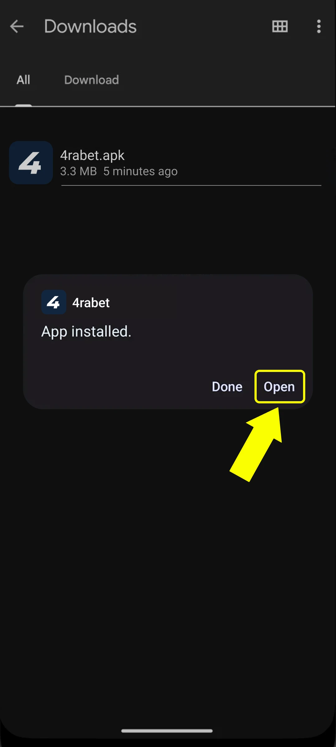 Open the 4rabet Android App and begin wagering on Indian sports.