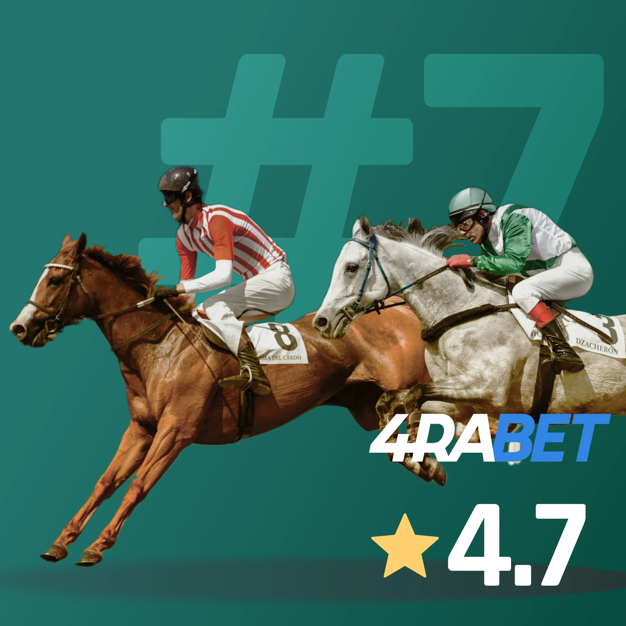Best for high-ratio racing bonuses - 4rabet delivers 700% up to 20k, clear live race layout, bet history tools