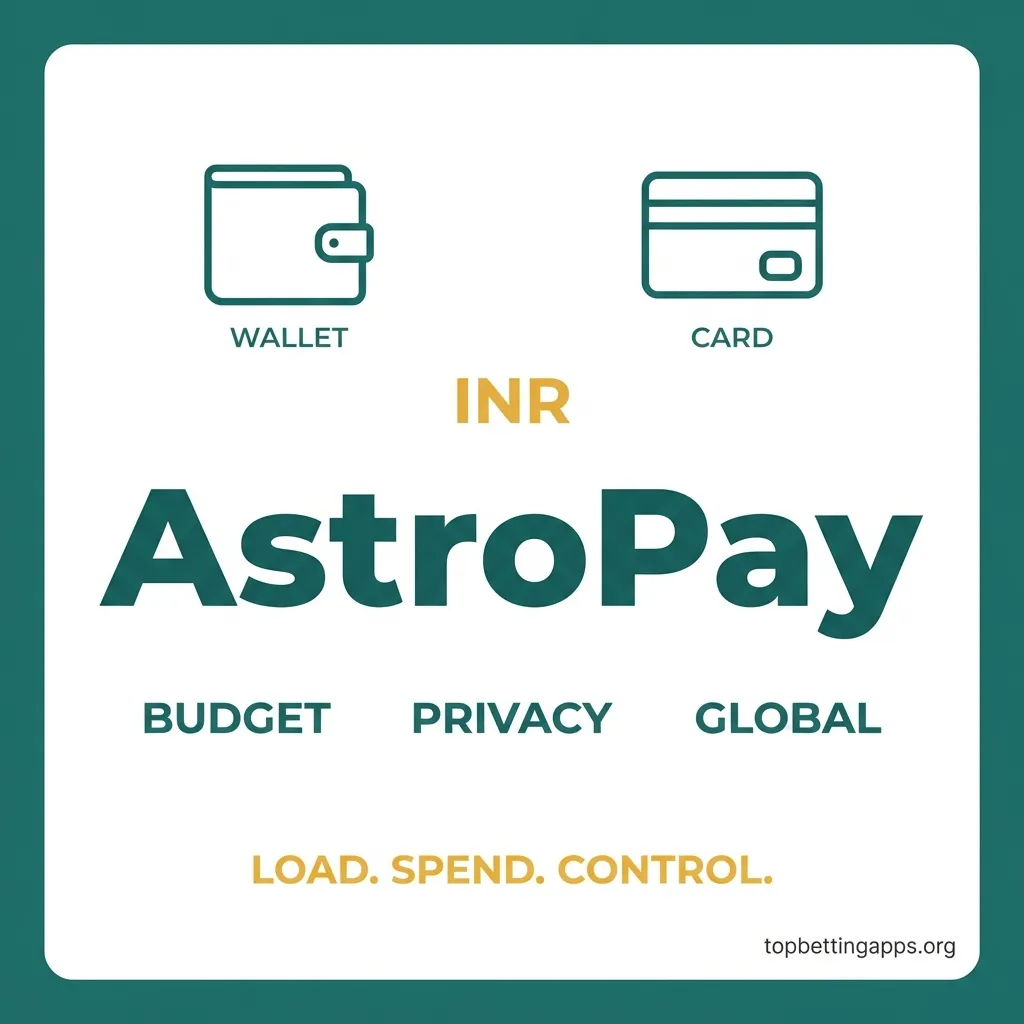 AstroPay betting India - prepaid digital wallet/card, load balance first, spending control, privacy focus, INR purchase available
