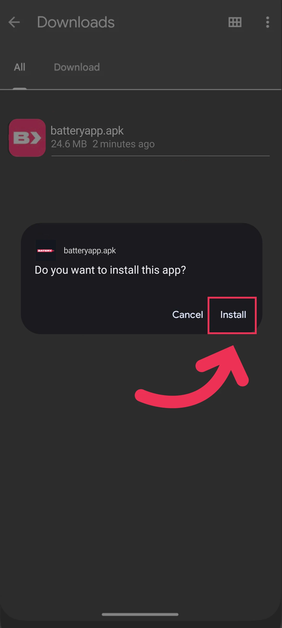 Run the setup file and conclude the Batery App download today.