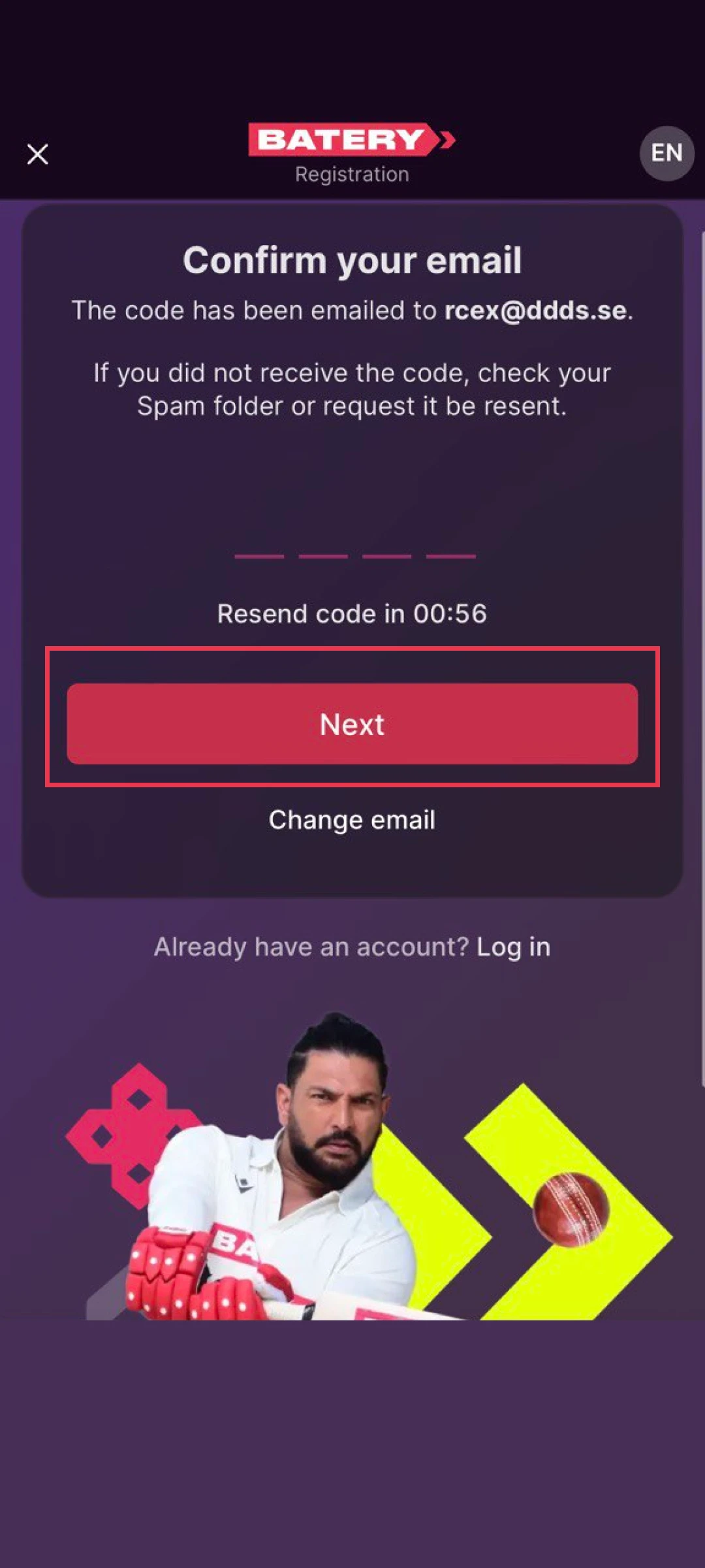 Accept terms and confirm age to join the Batery App platform.