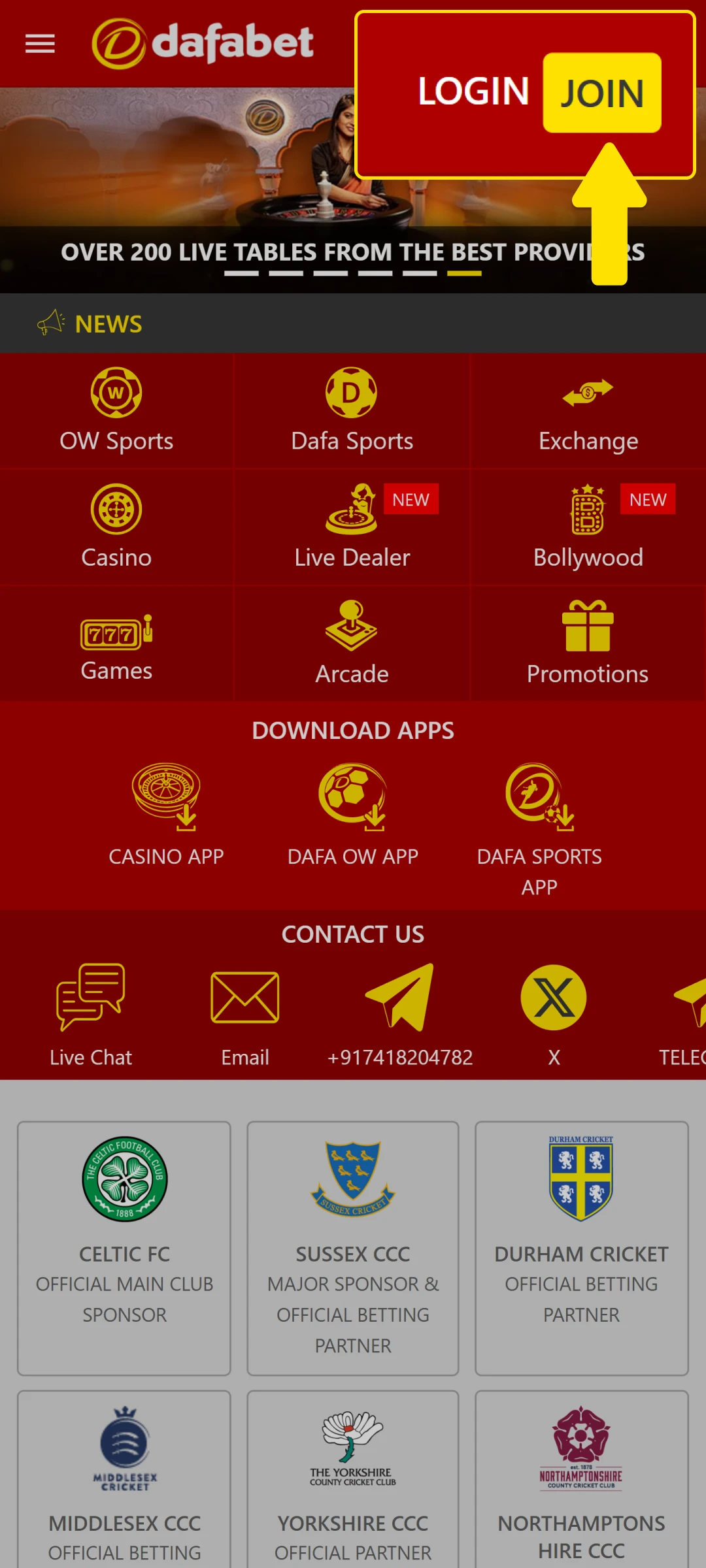 Visit the official website and join the Dafabet App today.