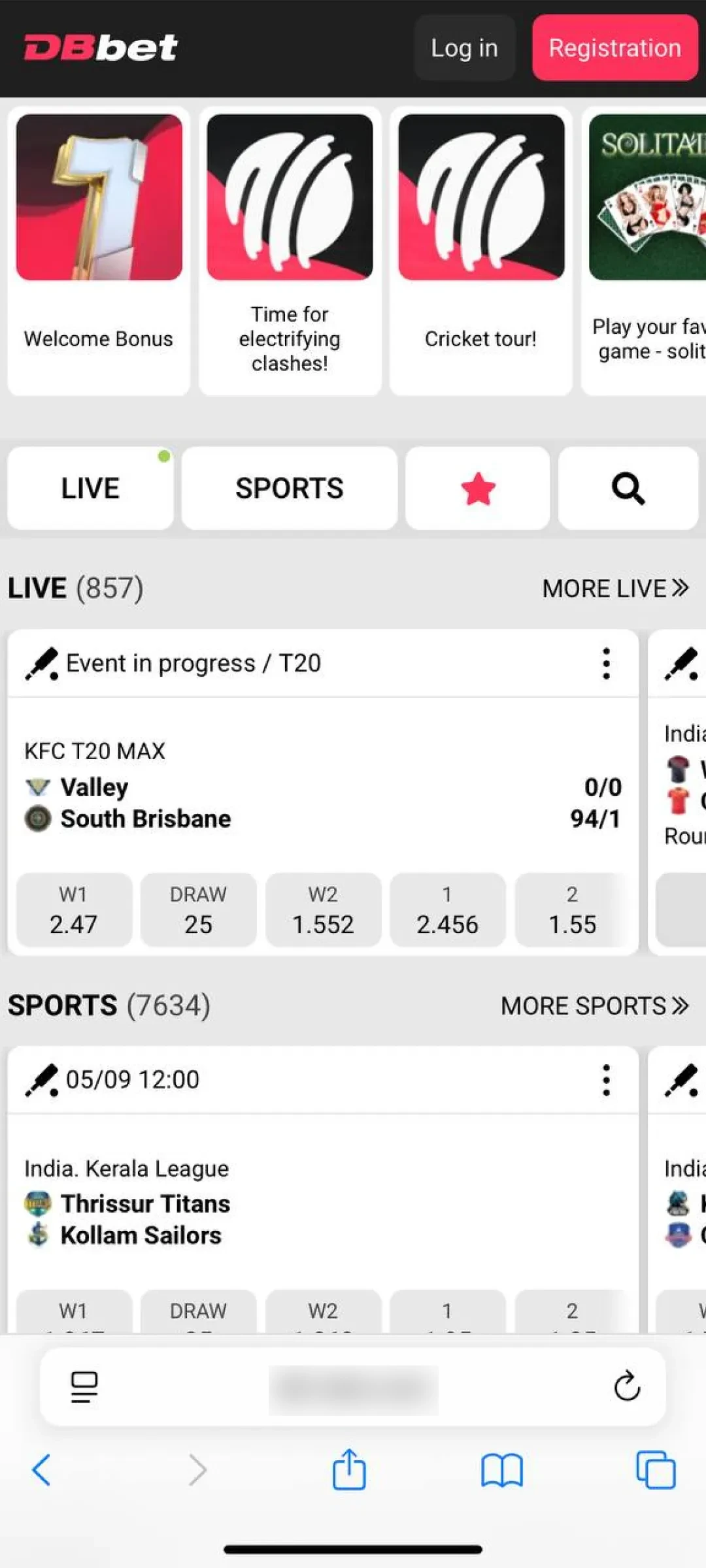 Visit the official website on iOS to get the Dbbet App.