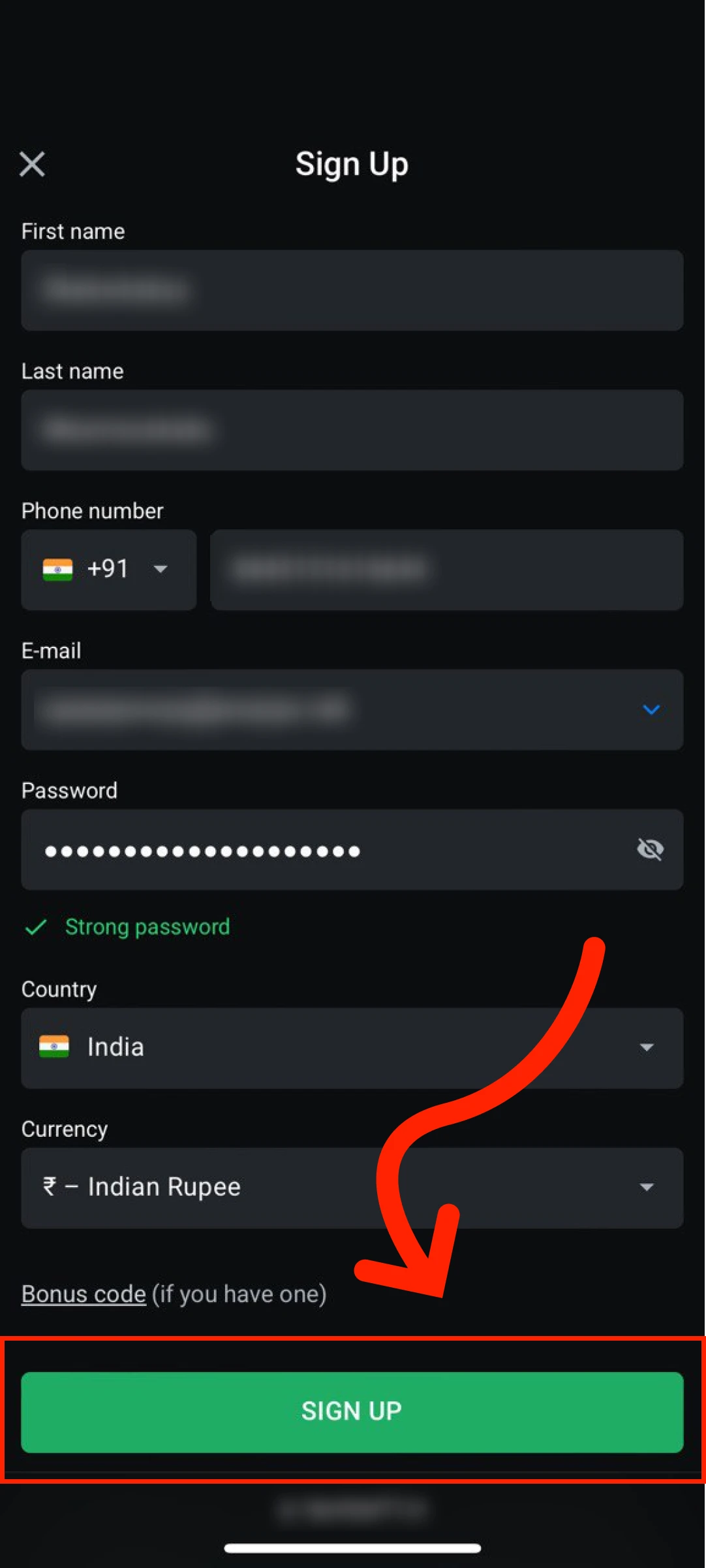 Accept terms and verify identity to activate your Leon App account.