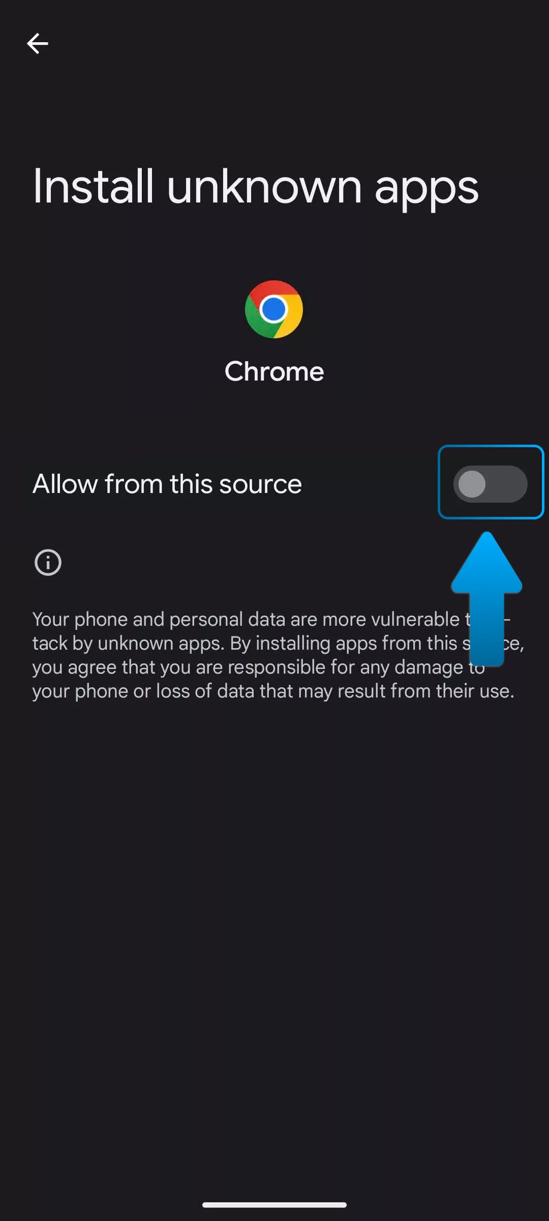 Enable unknown sources in settings to install the Melbet betting app.