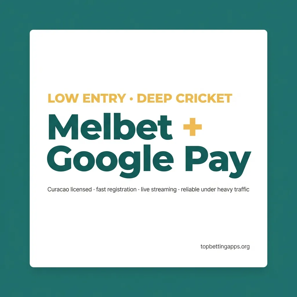 Melbet app supports Google Pay for sports betting with deep cricket markets and stable payment processing under load.