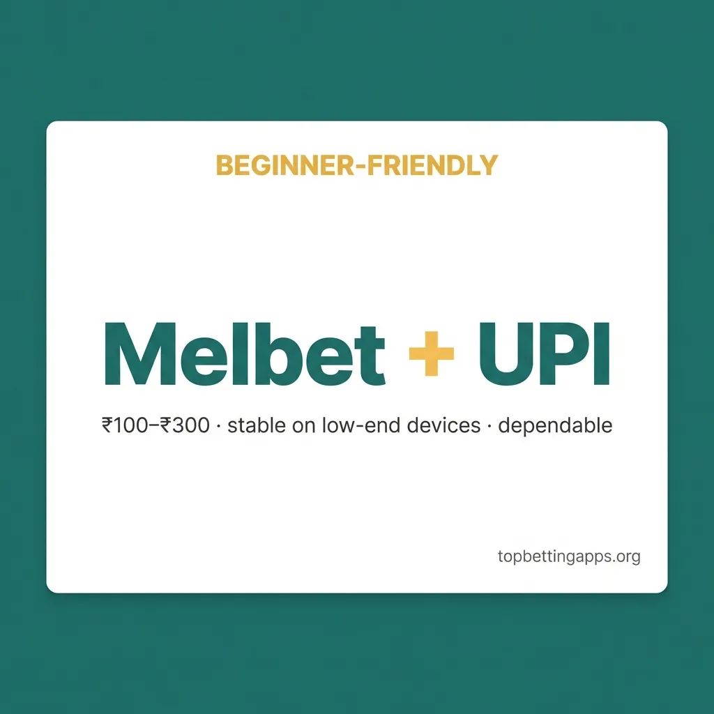 Entry-level betting on Melbet starts at ₹100 with stable payment behavior confirmed through repeated testing on budget phones.