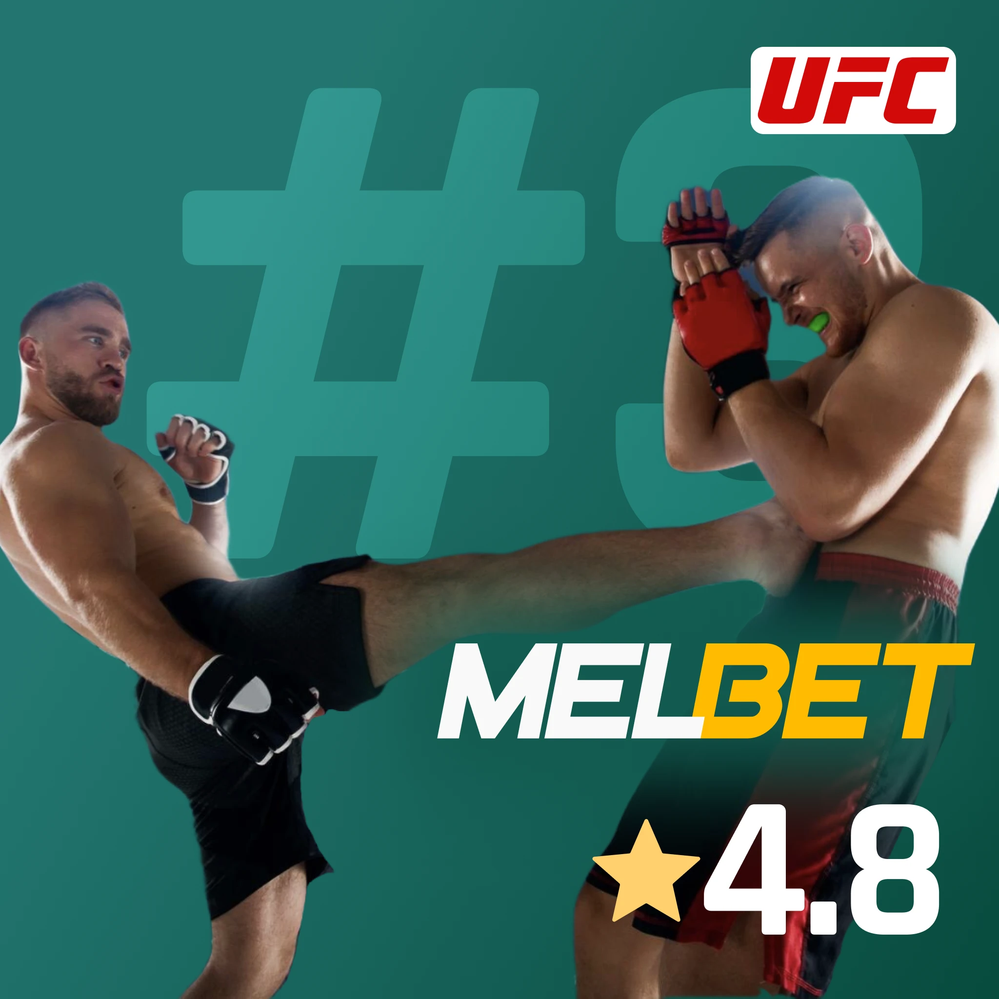 Melbet UFC betting app - 150% up to ₹40,000, ₹1 min deposit, weekly sports cashback, Winner Fight stake refund promotion