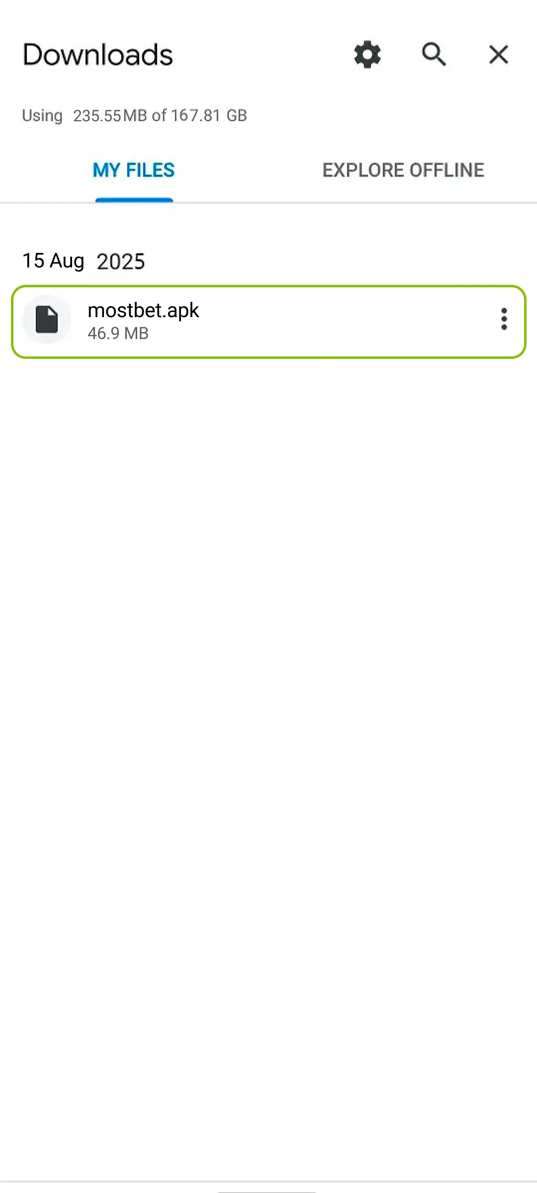 Get the Mostbet Android App to your mobile device for betting.