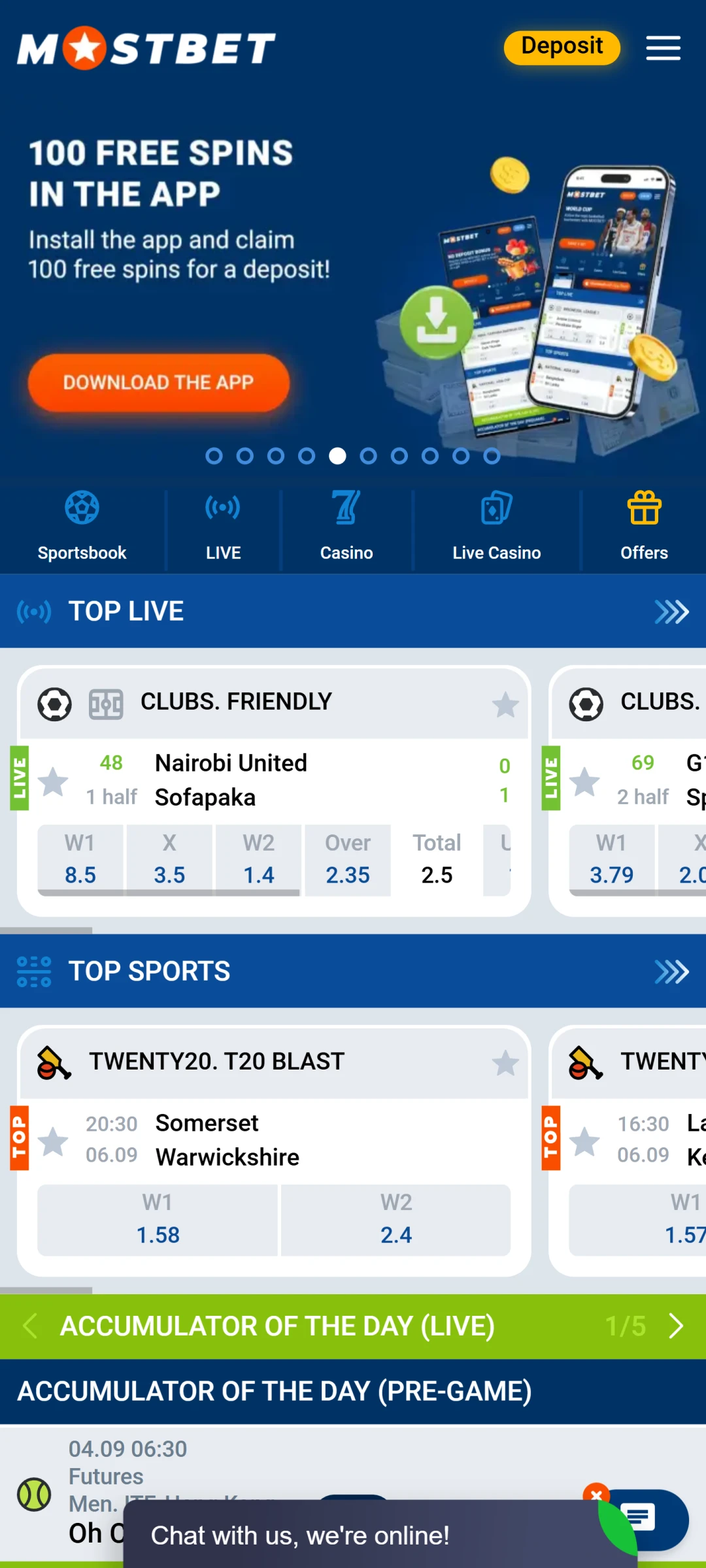 Visit the official Mostbet website to download the Android App.