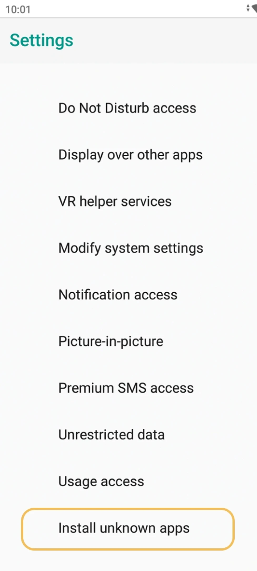 Modify Android device permissions to host the mobile Odds96 App successfully.