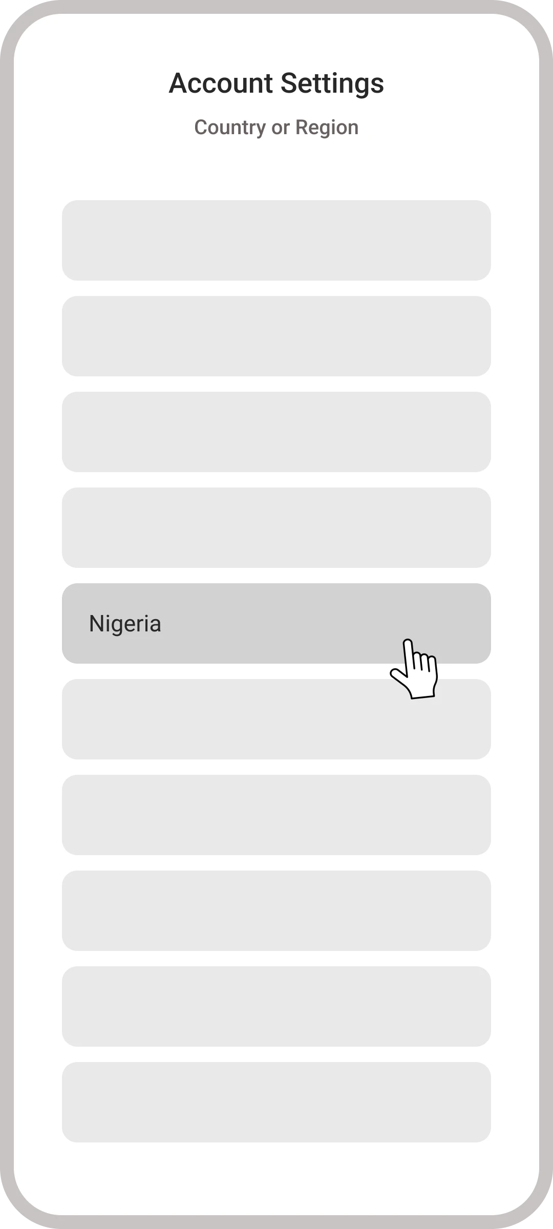 Select Nigeria as your region to access the Paripesa app Store.