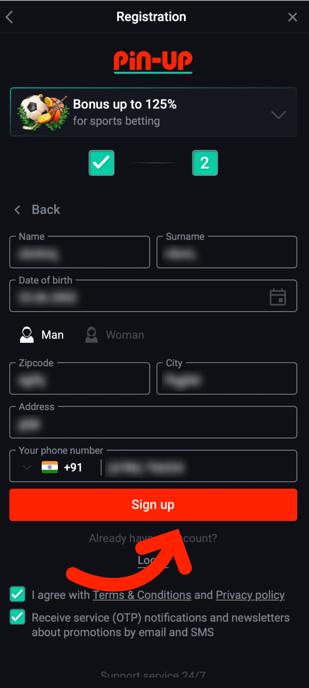 Verify your identity to safeguard your active Pin-Up App Account in India.