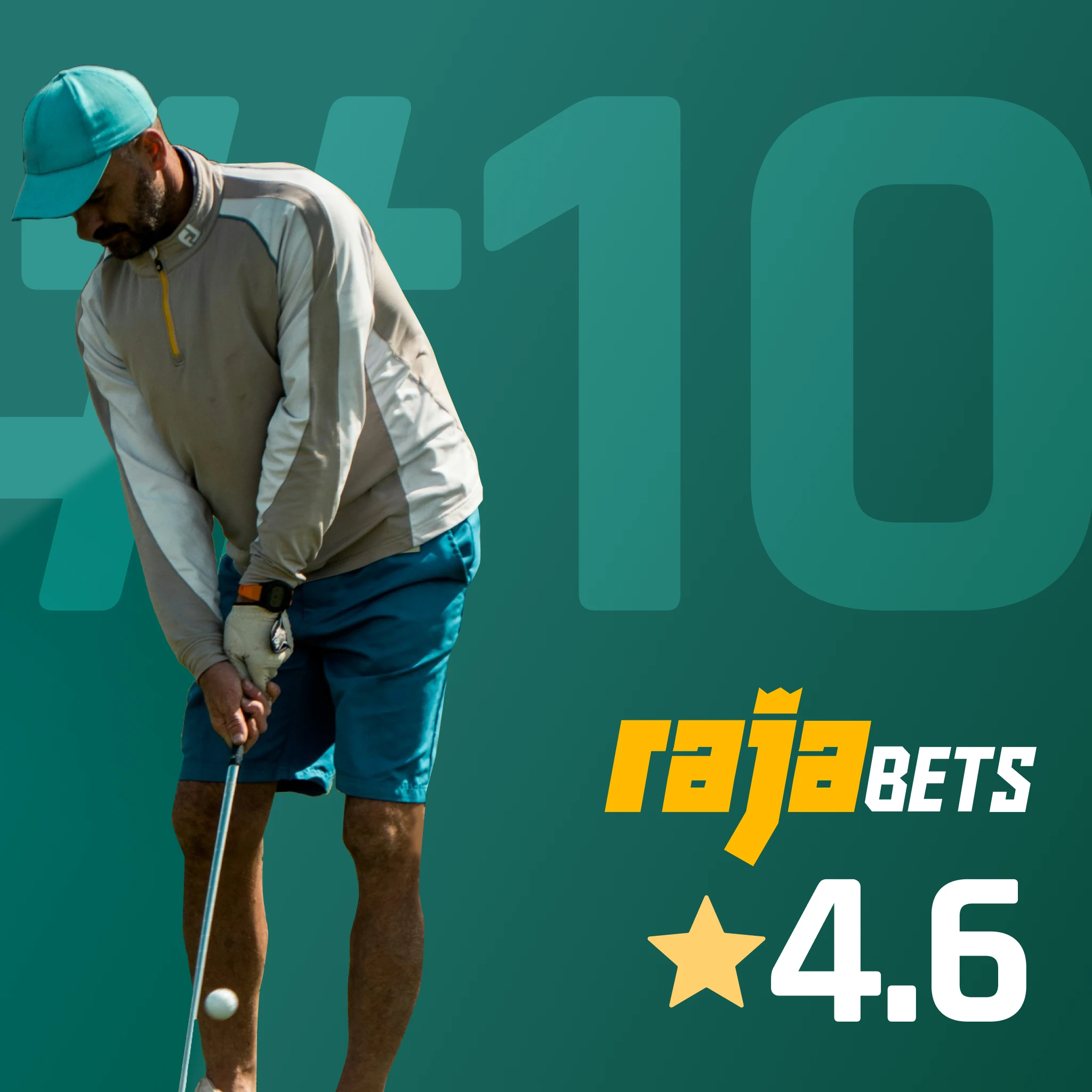 Rajabets India golf app - Curacao licensed 2016, Majors betting, push alerts, dedicated golf hub