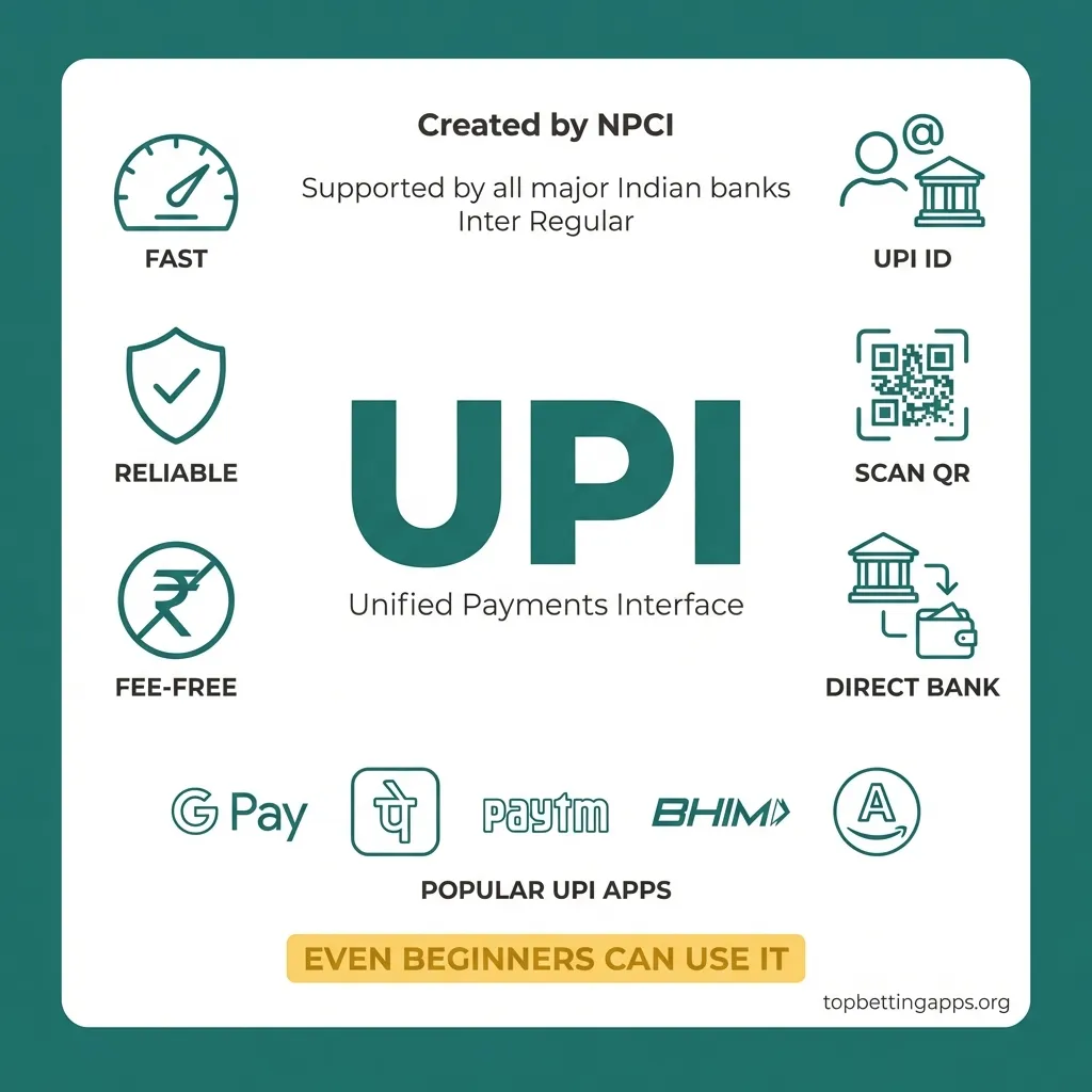 Best UPI betting apps in [year] - all major Indian platforms support UPI, beginner friendly, real-time transaction status