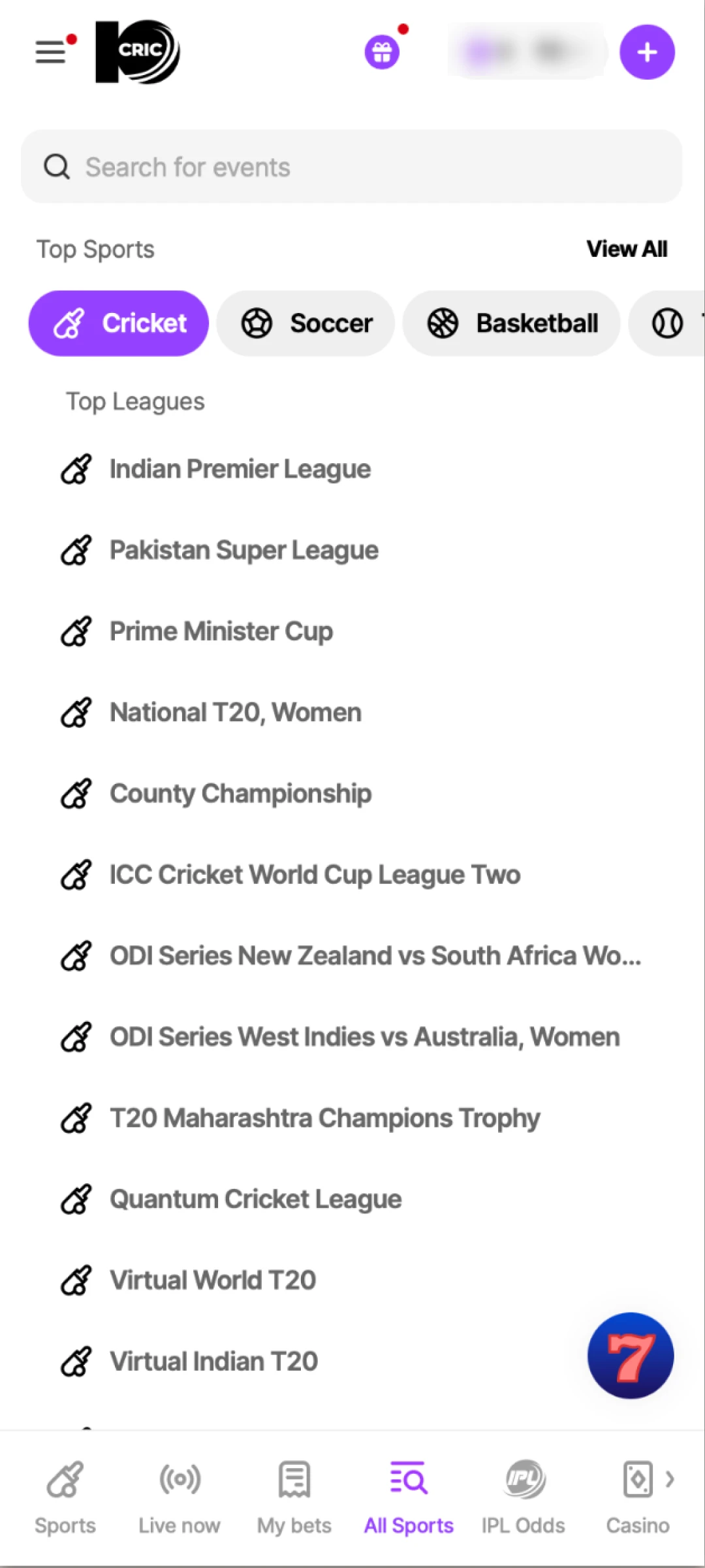 Select a match, review odds, and add your choice to the 10cric bet slip.