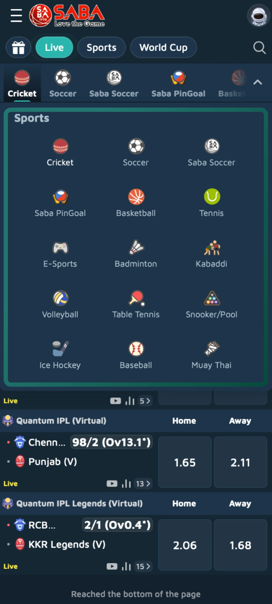 Pick a game on Betvisa based on league, time, or event for quick navigation.