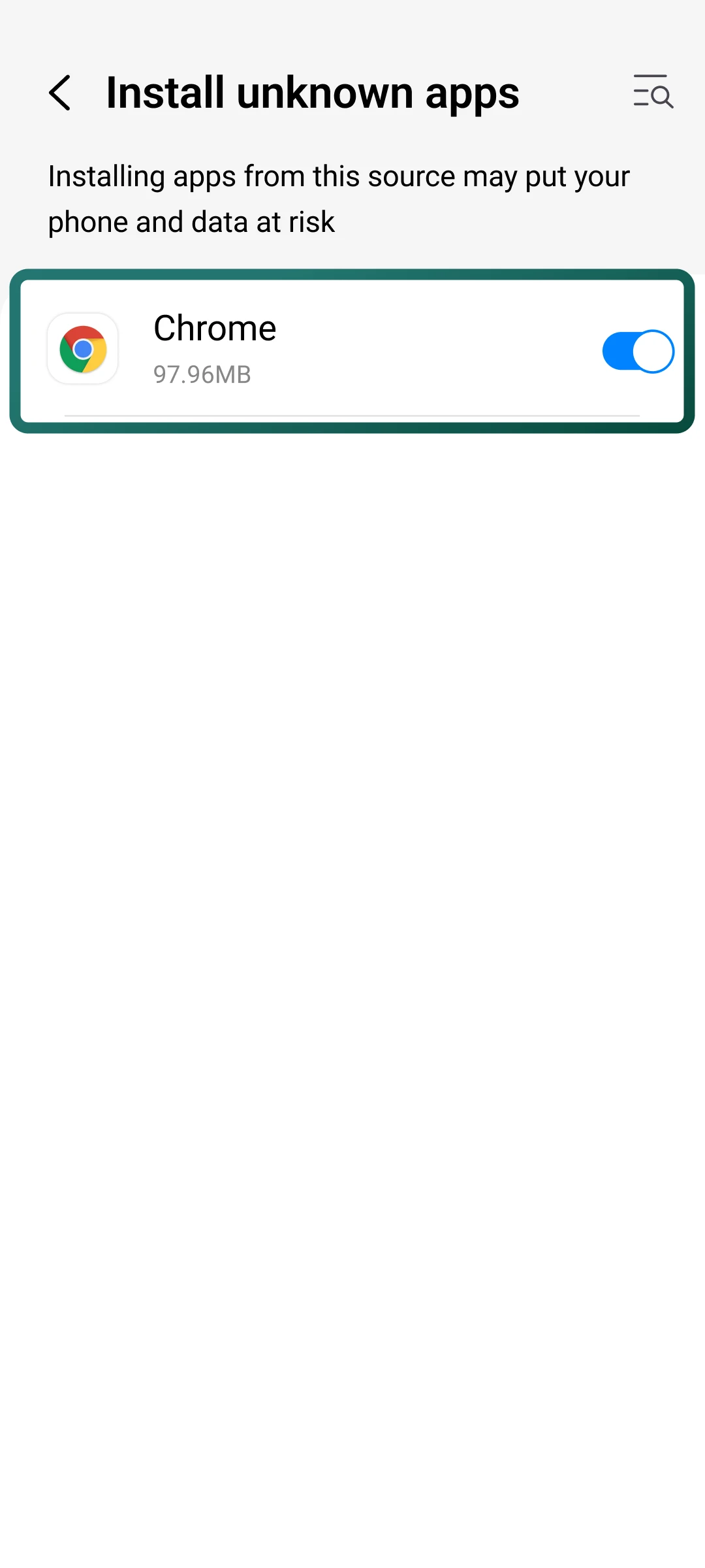 Enter your Android settings and enable unknown sources to install the Crorebet app.