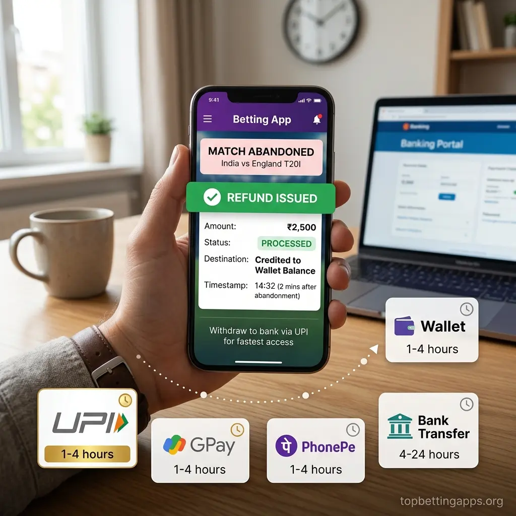 How long does a betting refund take on 1xBet and WinWin - voided bets return to wallet within 1 to 4 hours after official announcement.