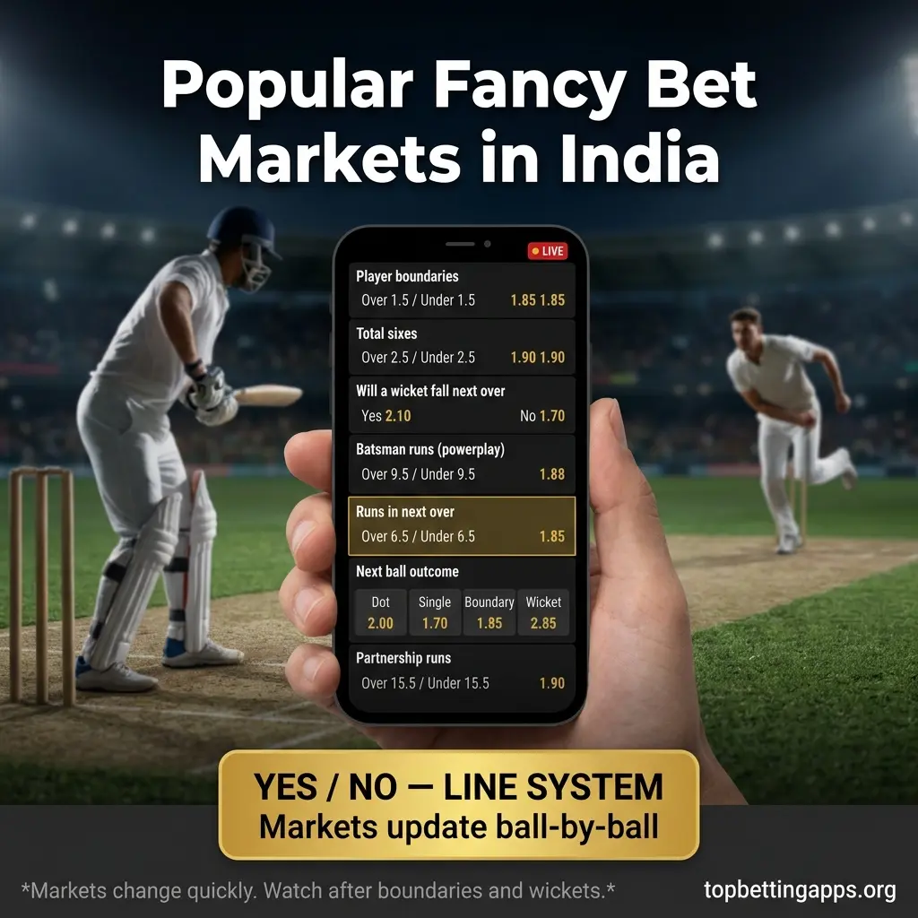 Cricket fancy market line system - understanding how markets change after boundaries wickets or momentum shifts.