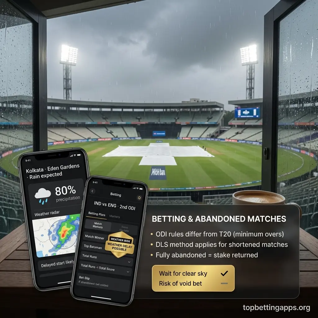 Weather check before betting on IPL at Eden Gardens - why waiting for clear sky is safer during Indian monsoon.