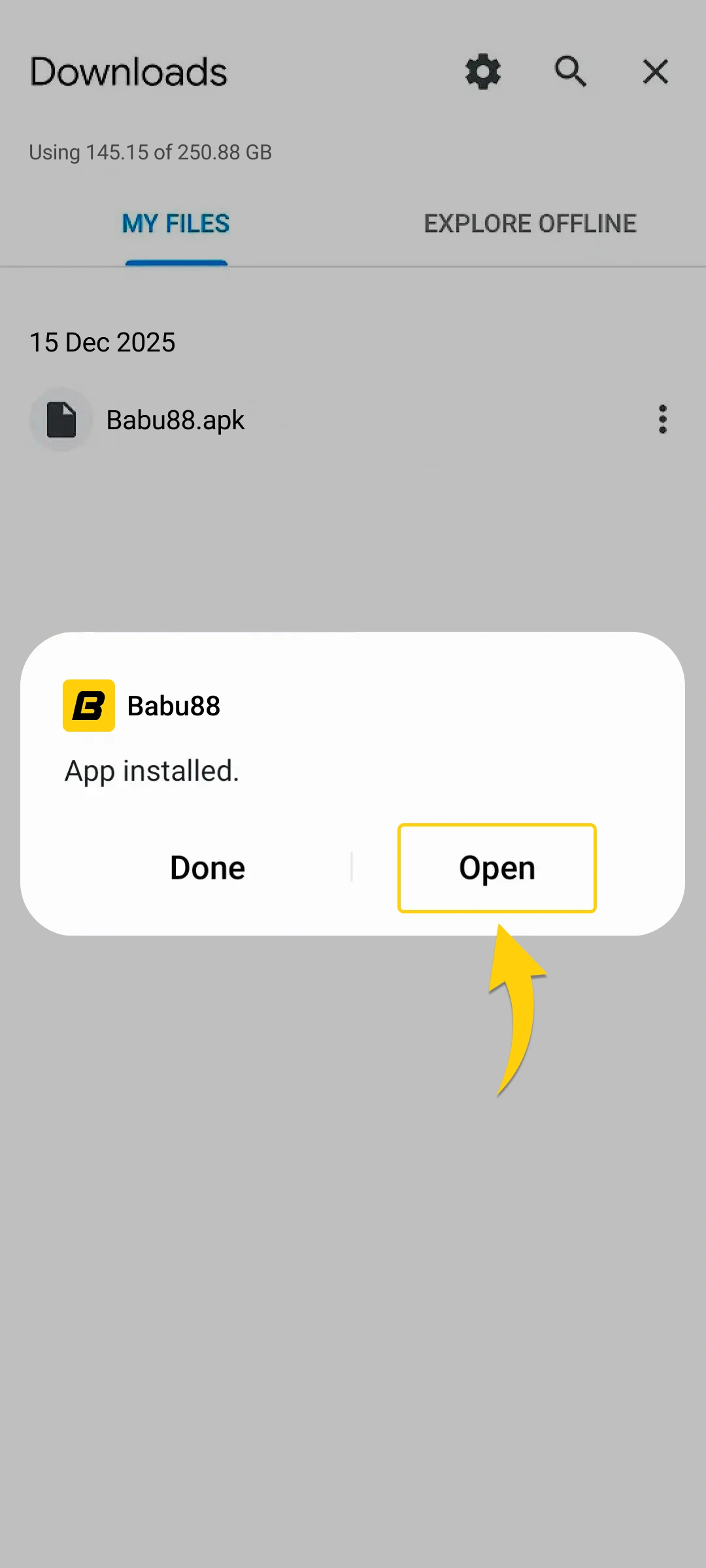 Complete the Babu88 app setup on Android and start playing now.