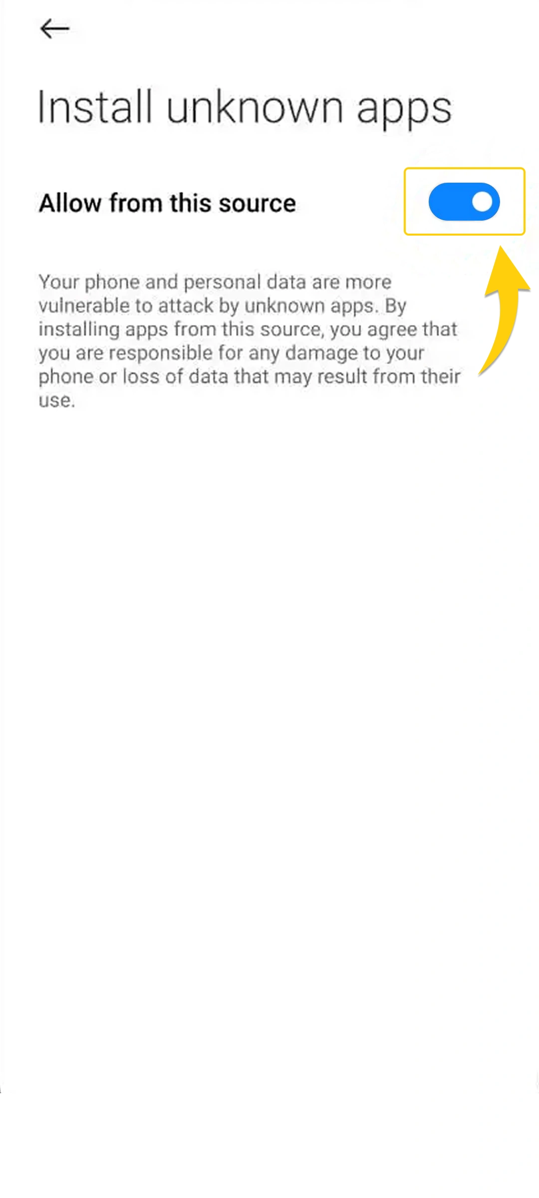 Modify Android security settings to allow the installation of the Babu88 app.