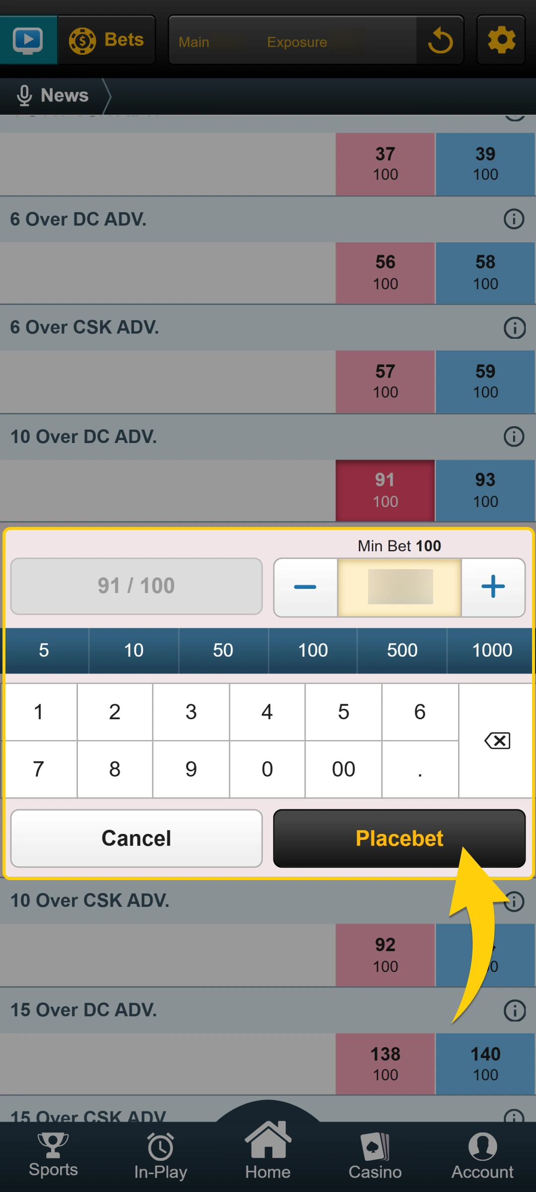 Finish the task by tapping the button to confirm your Babu88 bet.