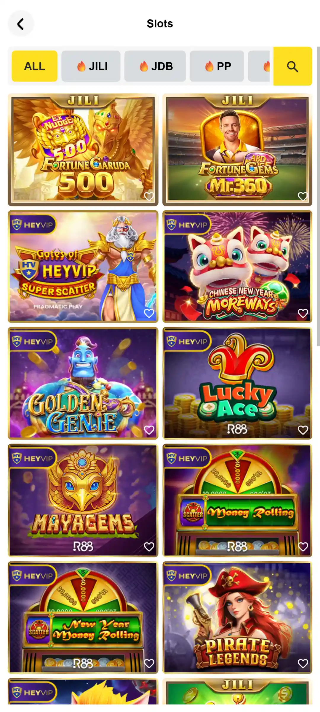 Enter the Betvisa app casino section to play exciting gambling games.